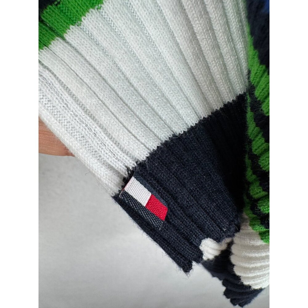 Tommy Hilfiger Cotton ribbed‎ striped colorful sweater nautical sz M - Picture 6 of 8